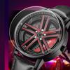 SANDA Wheel Biker Watch Stereo Hollow Rotating Wheel Watch Male Junior High School Students Trend Cool Quartz Watch