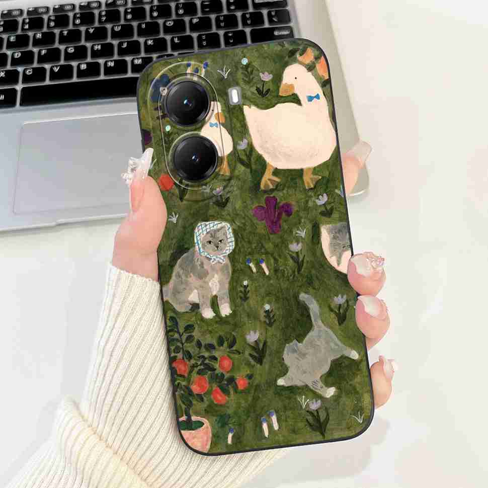 For Xiaomi Poco X7 Pro 5G Case Stylish Painted Cover Soft Silicone Phone Case For Poco X7 PocoX7 Pro Protectors Back Cover Coque