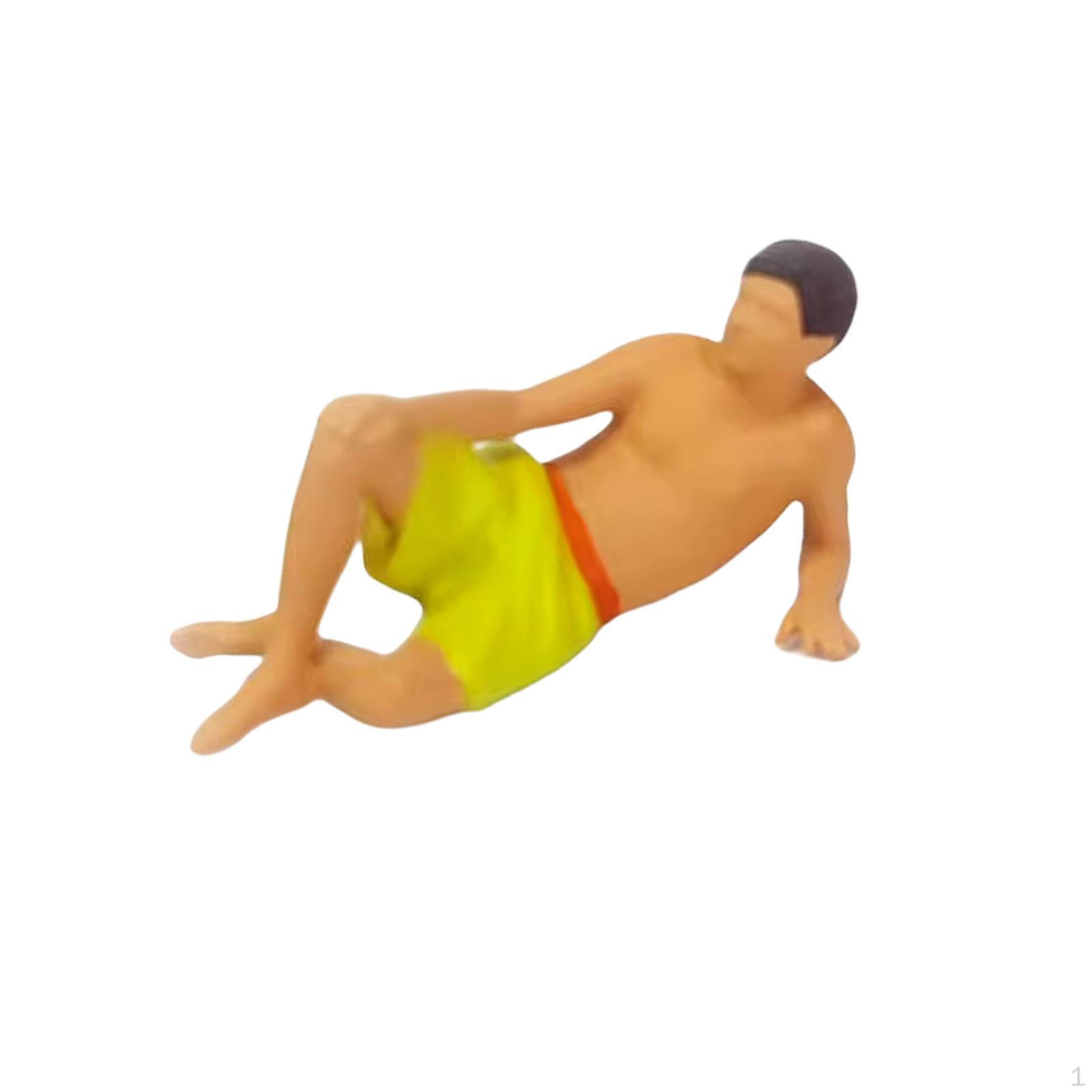 

1/64 Men Figure Model Diorama Scenery Micro Landscape Sand Table Layout Decoration Train Railway Fluorescent Green