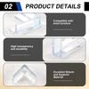 BHBL 4 Pieces Clear Safety Soft Plastic Table Desk Corner Guard Protector