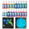 Silicone world 10ML 20 Colors Fluorescent Pigment Luminous Paint Resin Dye UV Resin Coloring Epoxy Resin Pigment for DIY Crafts