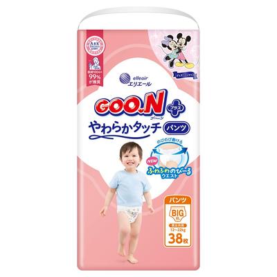 BIG Goon Plus Soft Touch 38 Pieces [Pants Size] (12~22kg) <Disney Design>