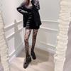Sexy Women Pantyhose Tights Heart Tights Pattern Black Mesh Lace Stocking  Fishnet Mesh Lace Pantyhose Lolita Girl Floral Tights