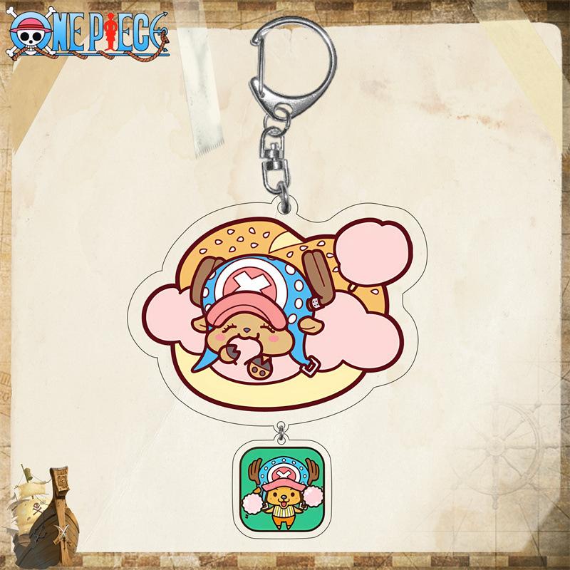 One Piece Luffy Acrylic Keychain - Chopper, Zoro, Anime/Manga, 2D Acrylic Keychain/Cartoon Keychain Gift