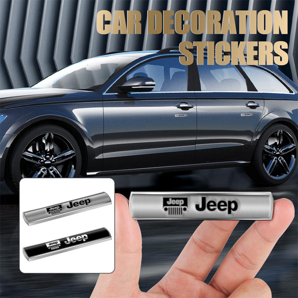 3D Car Emblem Body Rear Trunk Sticker Badge Decoration Decal For Jeep Wrangler Grand Cherokee Gladiator Liberty Compass Renegade
