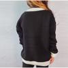 Knitted Cardigan Women V-neck Sweater Autumn Winter Single Breasted Coats Fashion Long Sleeve Panelled Casual Outerwear