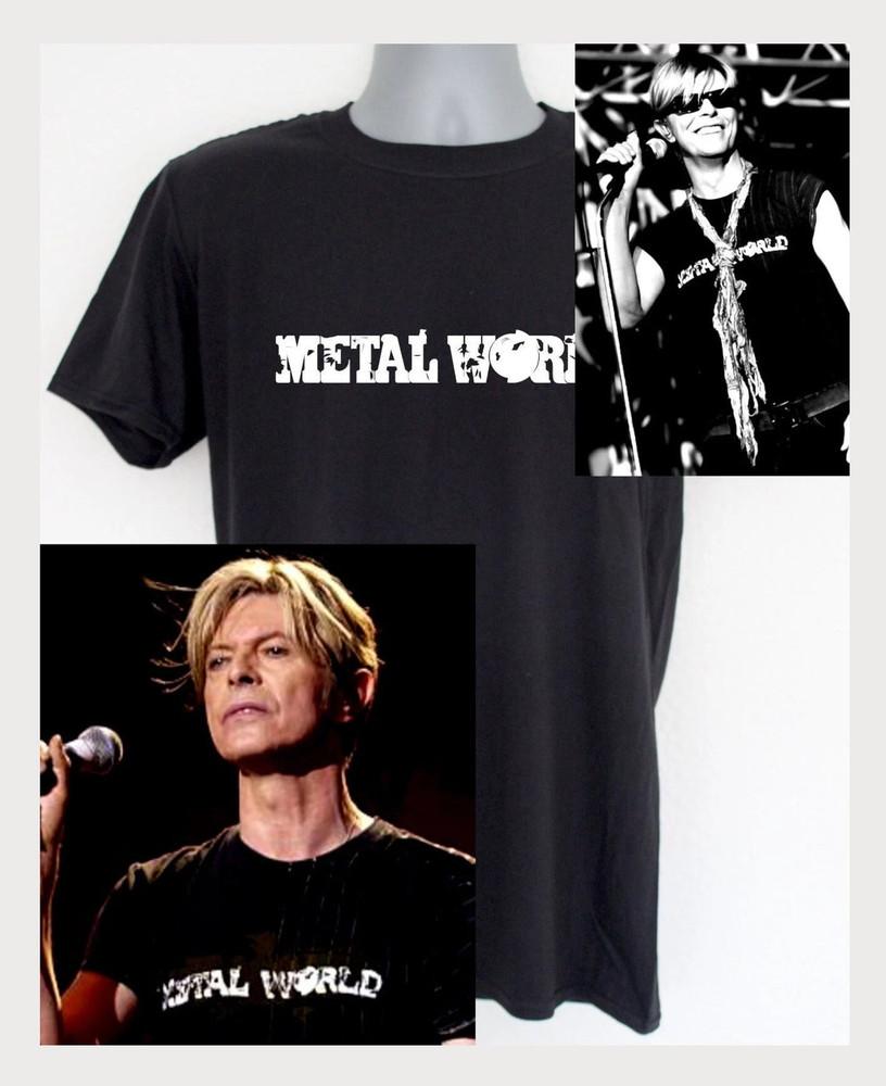 David Bowie t-shirt Metal world design worn by him Unisex Shirt Unisex T-Shirt XXXXL