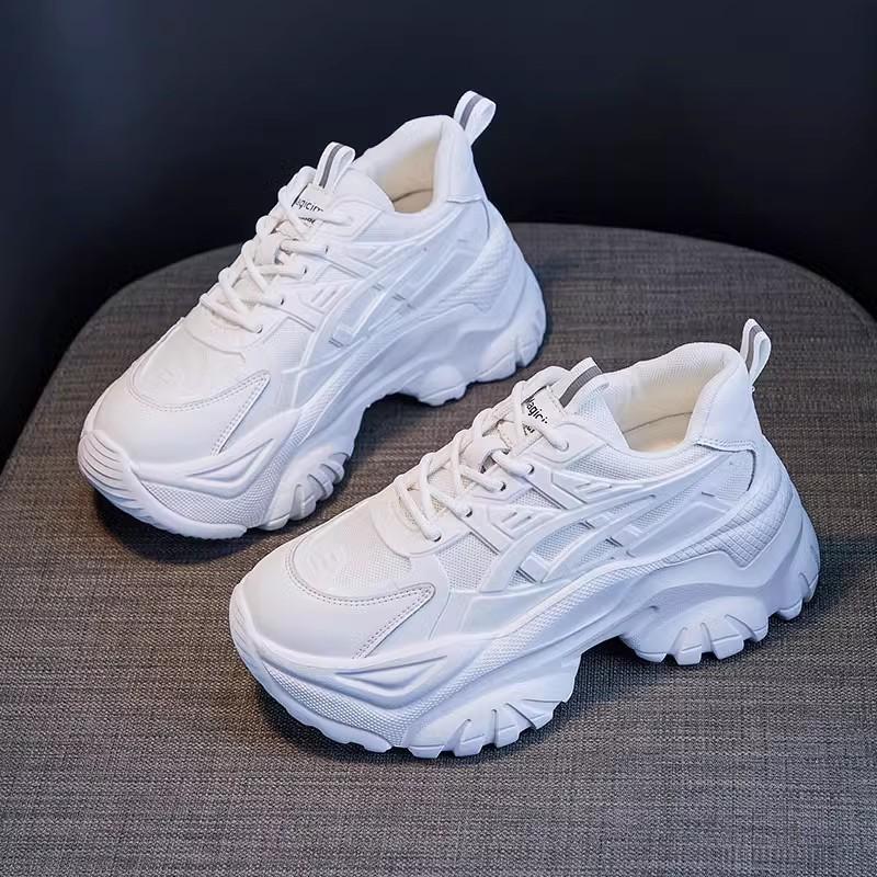 

Niche platform dad shoes women s 2024 autumn and winter new fashion versatile little white casual sports shoes ins tide board shoes 35 белый