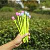 Back To School 10pcs 0.5mm Cute Tulip Shape Neutral Pen Change Color When Encountering Light Imitate Flower Stationery Gift for Student Reward Smooth