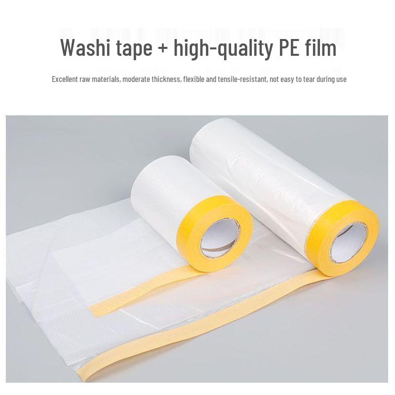 Decorative Spray Paint Masking Film for Car, Furniture, and Wardrobe Protection – Disposable Dustproof Film