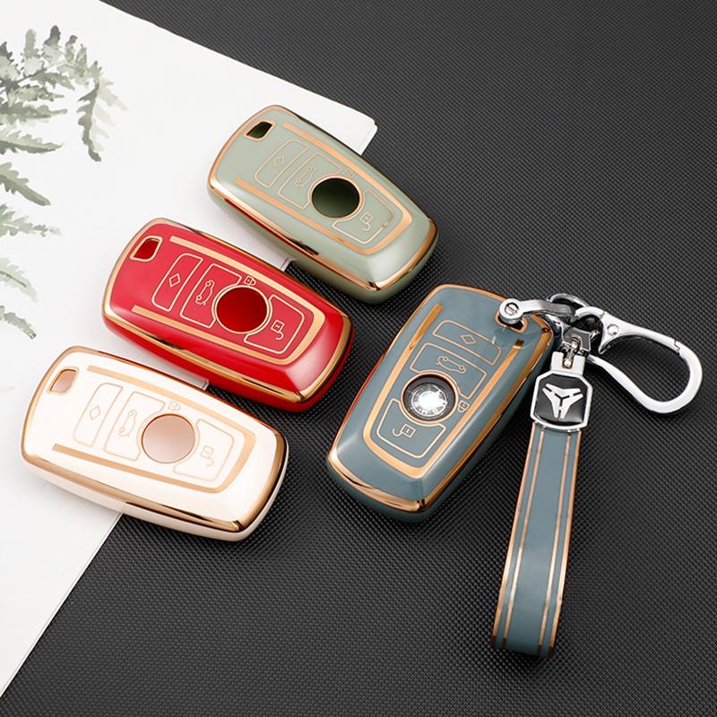 

Чехол для ключа автомобиля из ТПУ для BMW 1, 2, 3, 4, 5, 6, 7 серии X3 X4, 4 кнопки, автоматический пульт дистанционного управления, защитные аксессуары