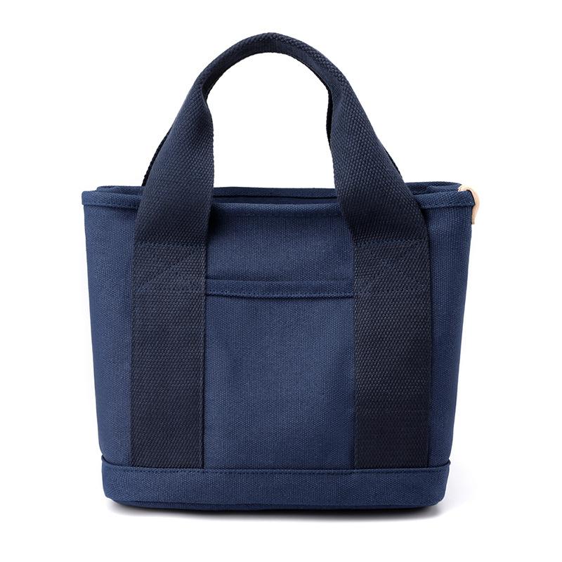 Thousand-layer Bag Niche Simple Shoulder Bag Handheld Thick Canvas Mobile Phone Bucket Tote Bag
