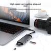 7 in 1 Type C Docking Station USB Hub for Laptop with Storage Compact Design