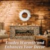 Good-Faux Pampas Grass Wreath 24Inch Fall Wreath Farmhouse Wreath With 11Inch Inner Ring For Christmas Decor (White)