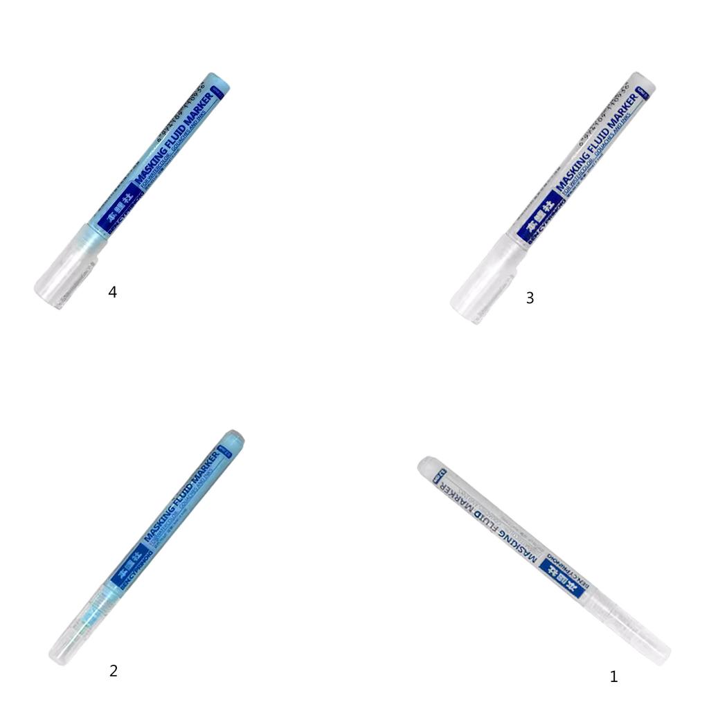 White/Blue Watercolor Masking Fluid Mark Pen 0.7/3mm Masking Fluid Marker Art Supplies Perfect for Artists Students