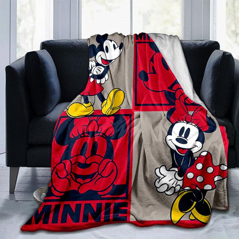 

1pc MickeyPrinting Blanket - Soft, All-Season Throw for Living Room, Bedroom,Personalized Gift with Adorable Cartoon Design 80cmx120cm(31inx47in)