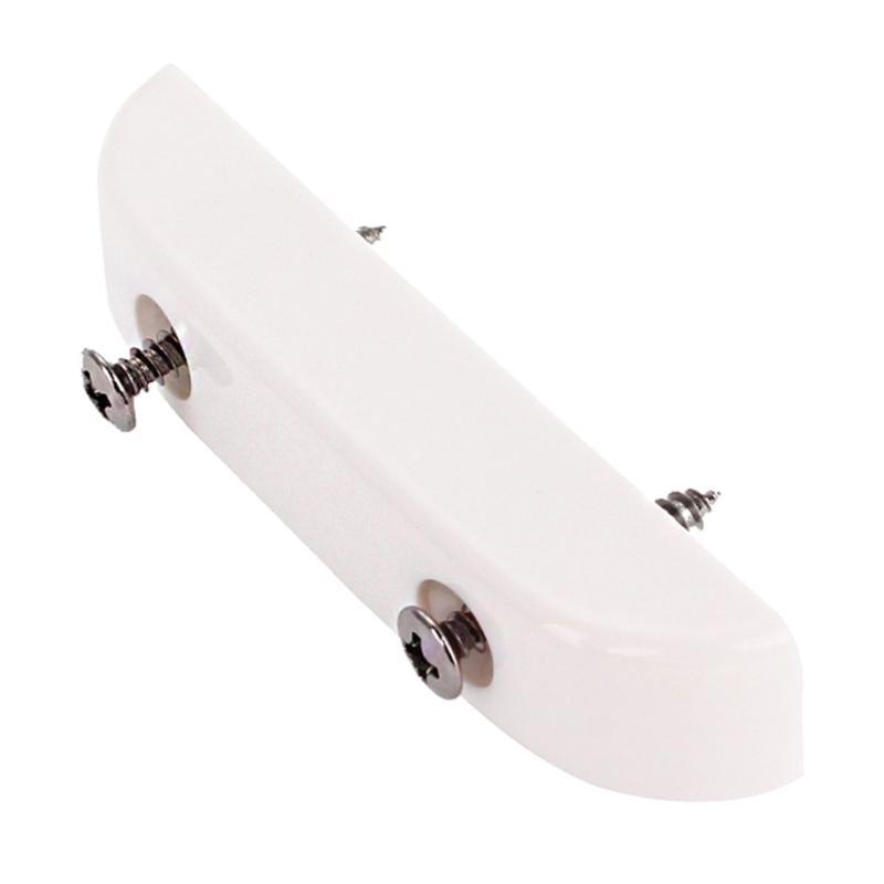 Plastic Thumb Rest Thumbrest with Mounting Screws White Lightweight Thumb Rest for Electric Bass Guitar Easy To Install
