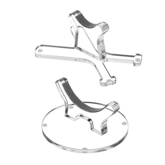 

1 комплект акриловая подставка для бейсбольной биты сверхпрочная компактная прозрачная