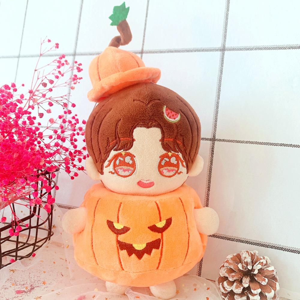 Dress Up Cotton Doll Halloween Suit Hat Plush Dolls Clothes  20cm Cotton Doll