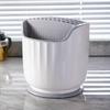 360° drehbarer Besteckorganizer, große Kapazität, multifunktionaler Utensilienhalter für Küchen- und Esstheke