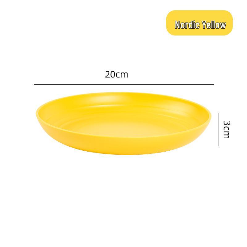 

Durable Round PP Plates: Drop-Resistant, High-Temperature Safe Plates for Home, Hotel, or Serving Snacks and Western Dishes