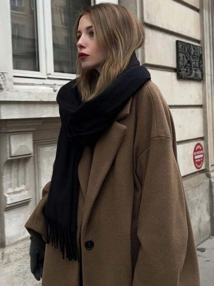 Luxury Winter Scarf for Women Cashmere Warm Solid Pashmina Shawl Wraps Female Thick Soft Poncho Chuncky Bufanda Tassel Echarpe