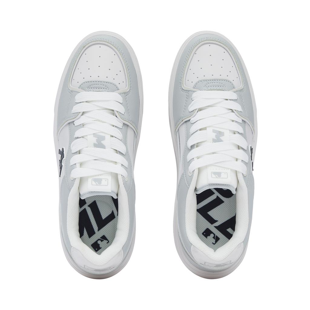 MLB Chunky Liner Leder Bequem Vielseitig Niedrige Sneaker Unisex-Sneaker Grau 3ASXCBS4N-50GRS