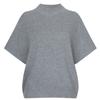 Shop   Women S Mock Neck Plain Short Sleeve midSeaSon Knit Brown Bom Wkn260045