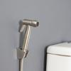 Stainless Steel Brushed Handheld Toilet Bidet Sprayer Kit Hand Bidet Shattaf for Bathroom Hand Shower Sprayer Head Self Cleaning