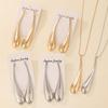 Punk Style Water Drop Earrings & Clavicle Chain for Women