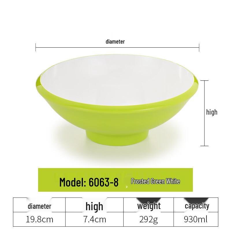 

Handun Nordic Style Square Melamine Noodle Bowl Set