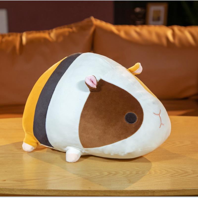 

Gentle Lying Hamster Plush Stuffed Gentle Animal Seal Pillow Cushion Playthings Birth Date Present great for daily use 40cm коричневый