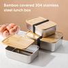 Stainless Steel Food Storage Containers Leakproof Food Preservation Cases Multi Purpose for School Picnic Fruit & Snack