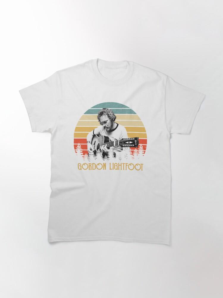 Gordon Lightfoot Music Vintage Retro Vintage 80S Gordon Folk Music Love You Fans Classic T-Shirt