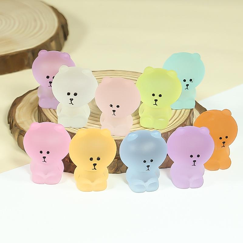 

Luminous Brown Bear DIY Resin Craft Ornament & Car Pendant Accessories
