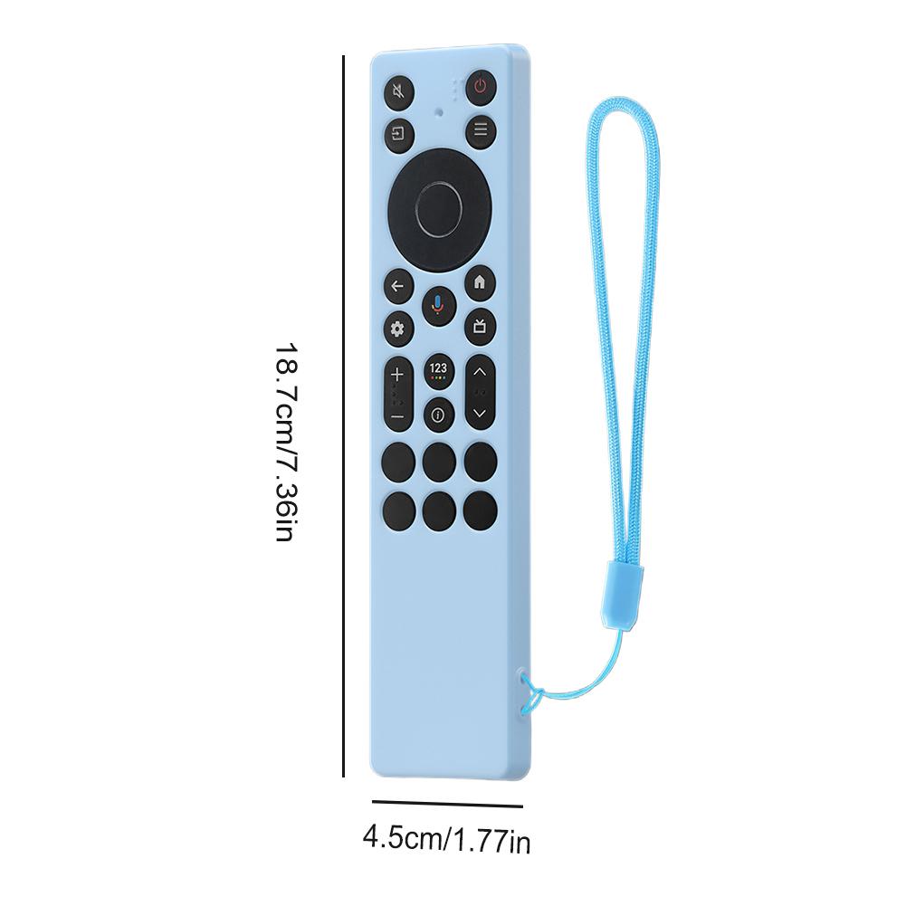 For TCL RC923A/RC813A Silicone Remote Control Protective Case with Lanyard Shockproof Anti-Slip Protect TV Sleeve Shell Supplies