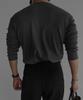 Baulopeulodeogteu Fine Ribbed Muscle Long Sleeve Knit Tee [Charcoal]
