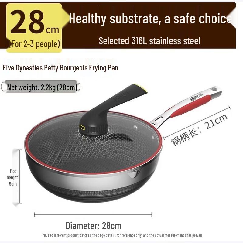 

KOBACH 5th Gen 316L Stainless Steel Honeycomb Non-stick Wok