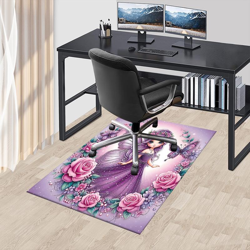 1PC Fairy Butterfly Extra Large Non-Slip Floor carpet, Office, family, bedroom, Studio - Large Area Rug Indoor Rugs, Vibrant Colors-A255