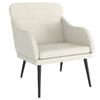 351443 vidaXL Armchair Cream 63x76x80 Cm Velvet