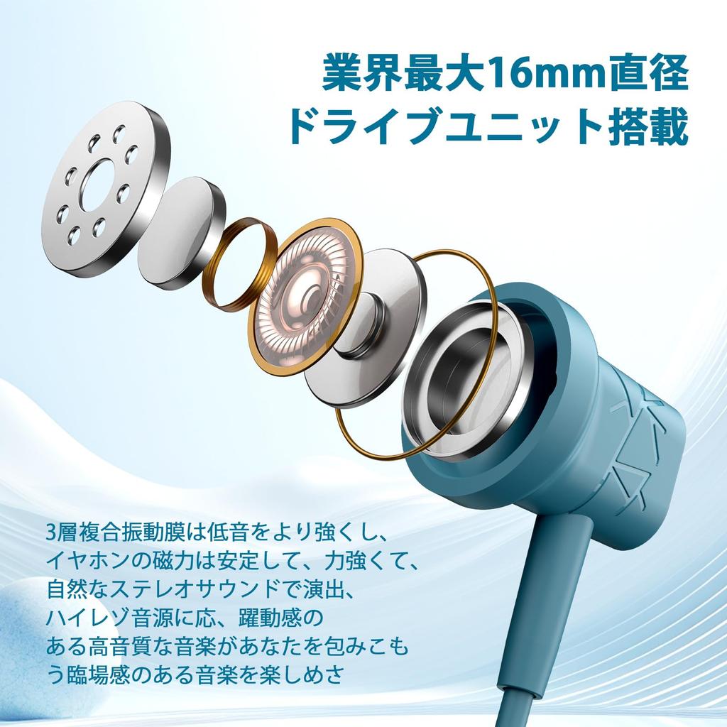 Fones de Ouvido com Fio com Microfone e Controle Remoto Compatível com iPhone Pixel Volume Perfeito para e Estiloso e Azul de Natal Controle Tipo-C, 16/15/iPad