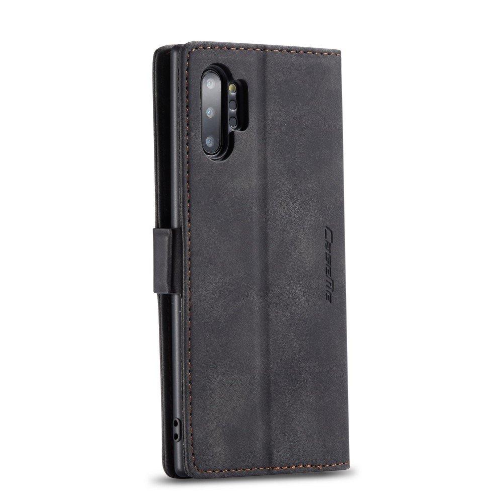 CASEME Case for Samsung Galaxy Note 10 Plus/5G, Leather Wallet Case, Black