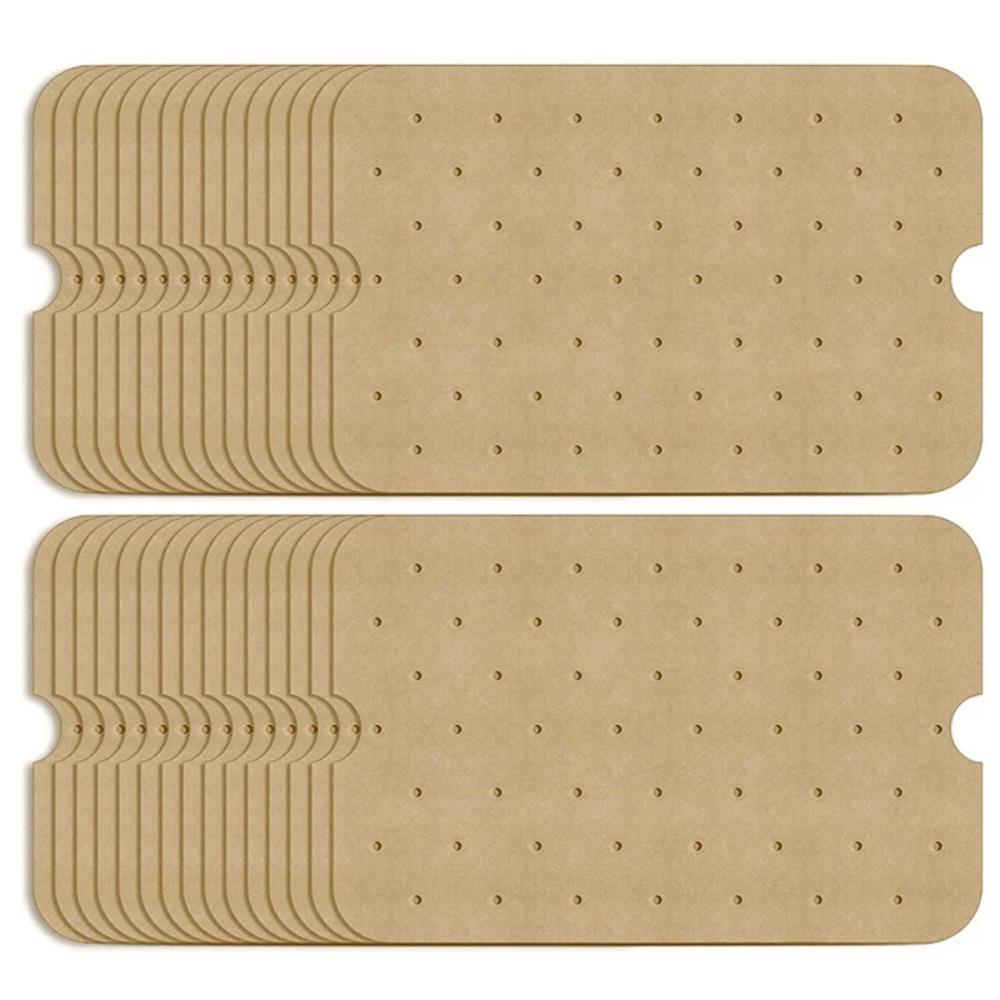 50Pcs Air Fryer Disposable and Convenient Baking Paper Non-stick Oil Absorbing Perforated Air Fryer Lining Baking Tools