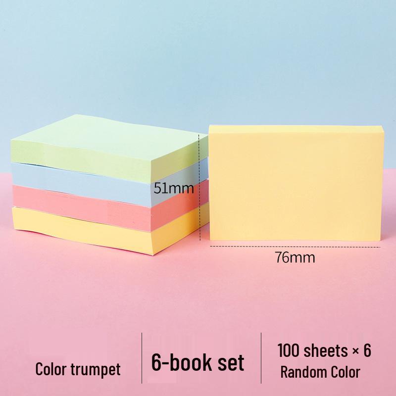 Cute High-Value Sticky Notes: Strong Adhesion Memo Pads & Index Stickers for Students