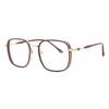 Full Rim Square Red Gold Smartbuy Collection Felt Mtr 90 Fashion Unisex Eyeglasses