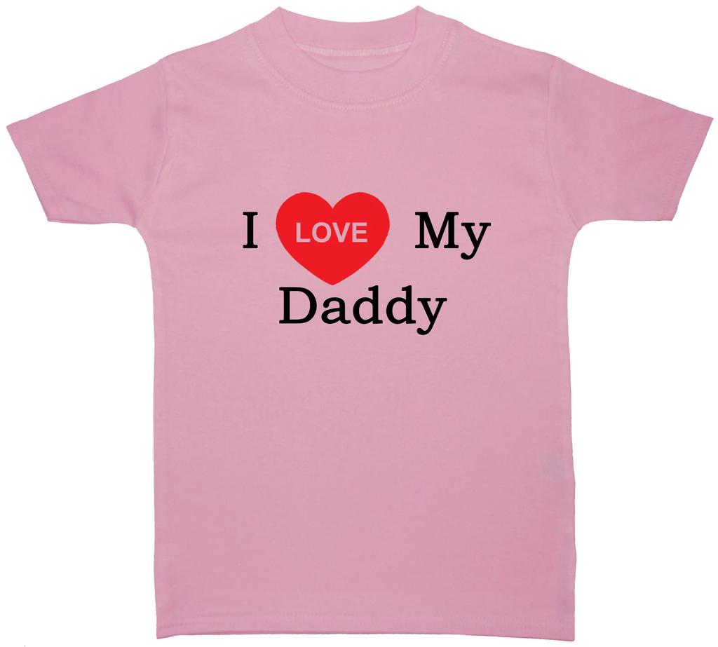 I Love My.. (Your Wording) Baby Children's T Shirt Top 0-3Mth to 5-6 Years Gift