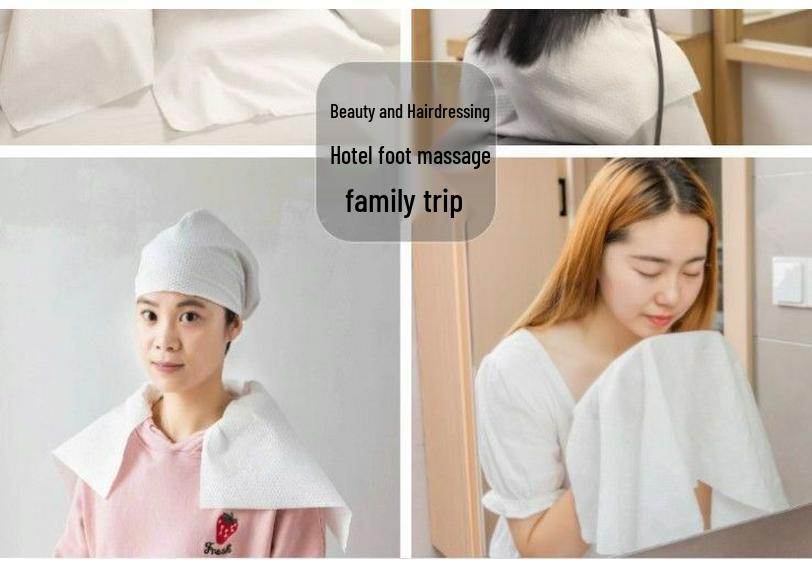 Large Thickened Disposable Beauty Towel for Hairdressing, Face Washing, Foot Care, Massage, Manicure, and Bathing.
