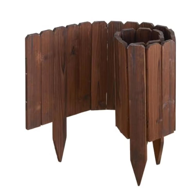Wood Garden Edging Border Decorative Landscape Edging Planting Tree Fence Flower Bed Fences.