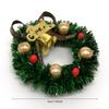 2pcs Miniature Christmas Wreath Mini Hanging Xmas Wreath Dollhouse Garland Wall Grass Strip Decoration Accessories