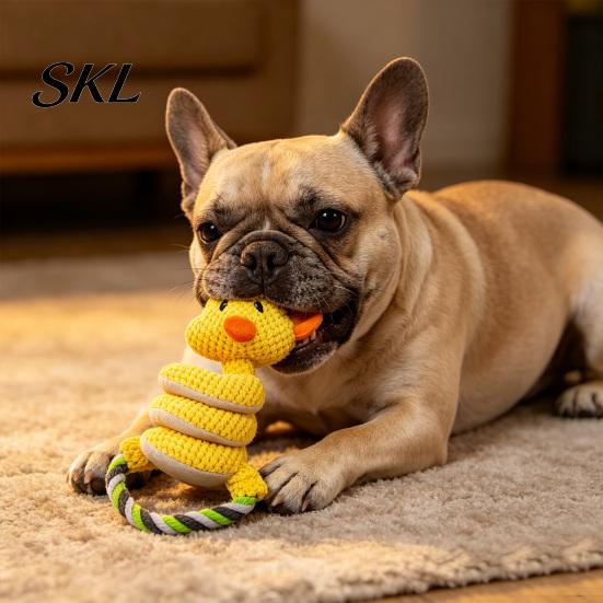 Boredom Buster Pet Supplies Plush Crinkle Dog Toy, Tug of War Interactive Toy with Play Toys Rope Loop, Stuffed Animal Chew for Medium Large